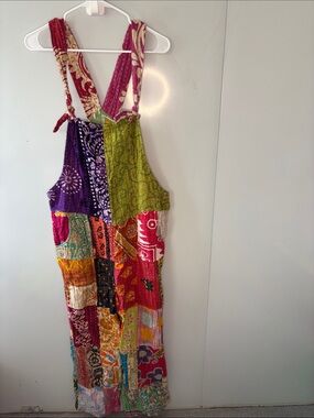 Kathmandu Multicolor Patchwork Boho Jumpsuit